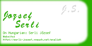 jozsef serli business card