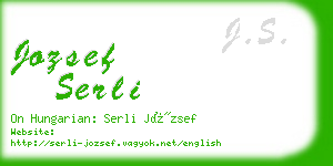 jozsef serli business card